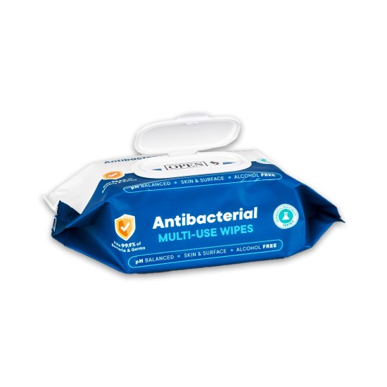 Mediroc Αντιβακτηριακά μαντηλάκια πολλαπλών χρήσεων χωρίς αλκοόλη 100 τμχ.