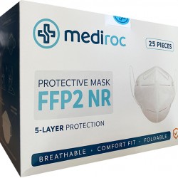 Mediroc Μάσκα Προσώπου FFP2 NR Κουτί 25 τμχ. (πιστοποιημένο προϊόν) A666 